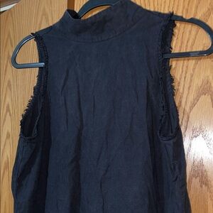 Cloth & Stone High Neck  Sleeveless Top